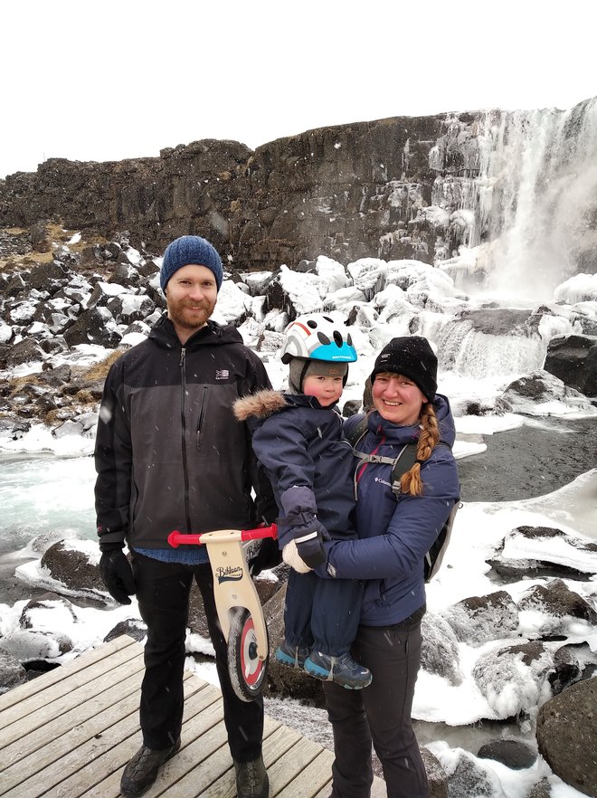 Slovenka Aleksandra Robič si je na Islandiji ustvarila družino. Foto: Osebni arhiv