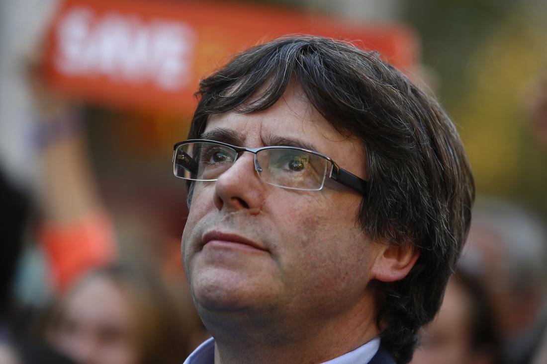 Protesta se je ponovno udeležil predsednik katalonske vlade Carles Puigdemont