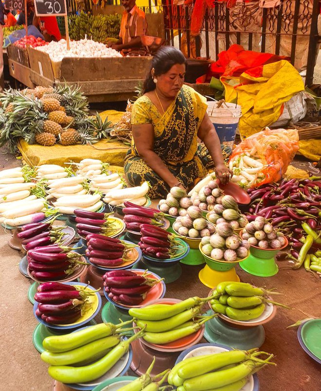 Na tržnici v Indiji, foto: osebni arhiv