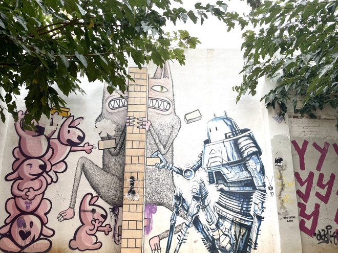 V stranskih mestnih ulicah najdemo ogromno grafitov. Foto: Daša Mavrič