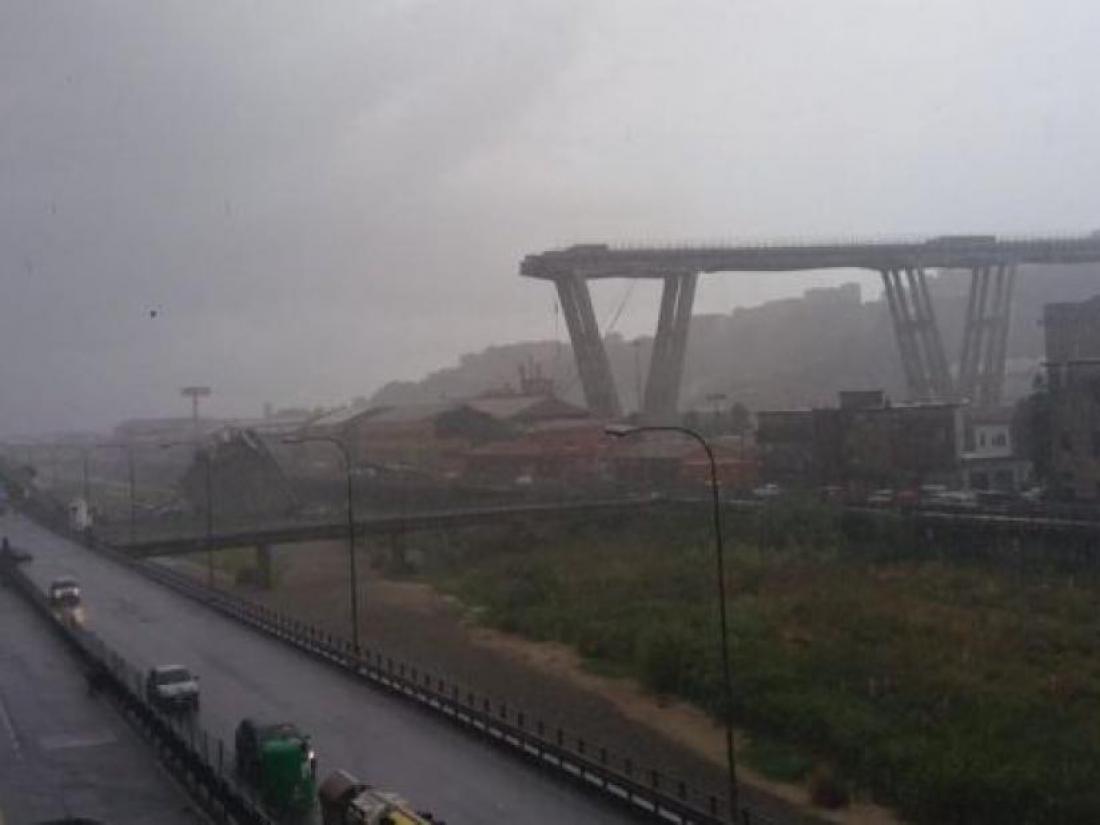 V Italiji se je zrušil avtocestni viadukt