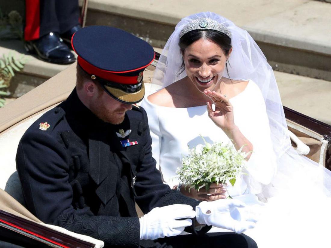 Meghan je tiaro uradno prvič smela nositi na svoji poroki. Foto: Reuters