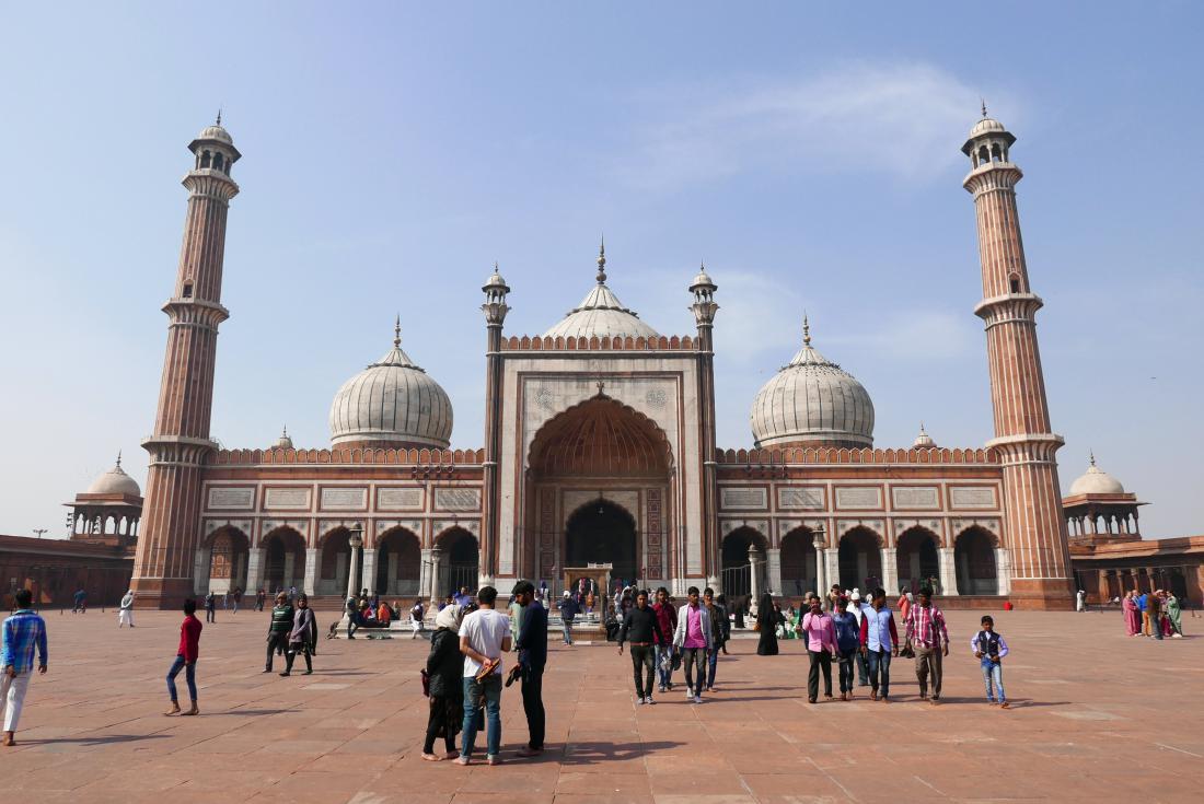Jama Masjid, največja mošeja v Indiji.