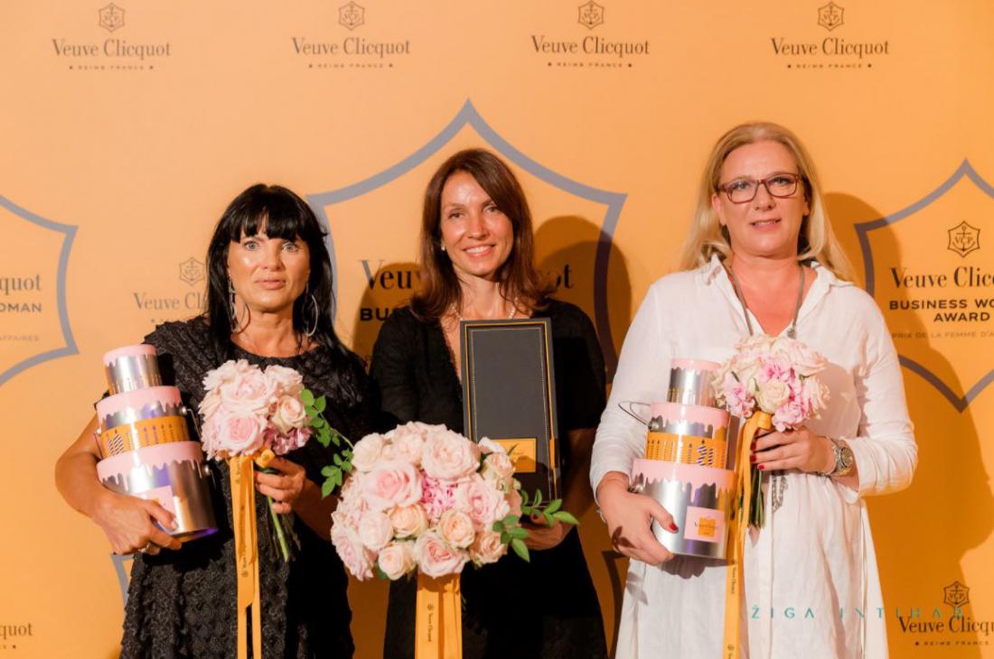 Letošnje tri finalistke za slovensko predstavnico Veuve Clicquot Business Woman Award: Helena Cvikl, Irena Fonda in Urška Alič. 